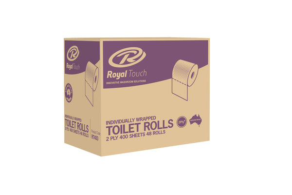 Royal Deluxe Toilet Paper 2ply 400sheet 48ctn